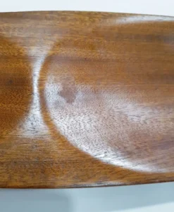 Plateau de console sculpté à la main du milieu du siècle