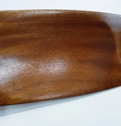 Plateau de console sculpté à la main du milieu du siècle