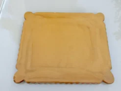 Plateau de service décoratif en résine, années 60