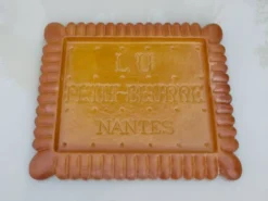 Plateau de service décoratif en résine, années 60
