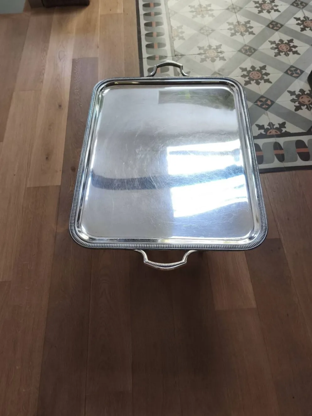 Plateau de service en argent