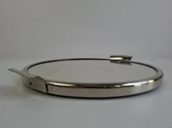 Plateau de service en chrome et miroir Art Déco tchécoslovaque, vers les années 1930.