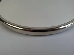 Plateau de service en chrome et miroir Art Déco tchécoslovaque, vers les années 1930.