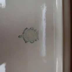 Plateau de service en porcelaine liseré doré Villeroy et Boch