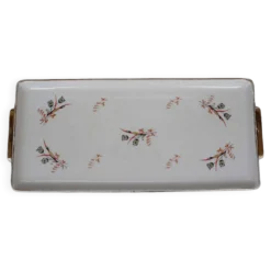Plateau de service en porcelaine liseré doré Villeroy et Boch