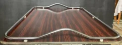 Plateau de service vintage en formica et inox