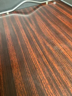 Plateau de service vintage en formica et inox