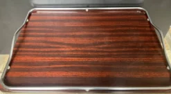 Plateau de service vintage en formica et inox