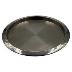 Plateau de service vintage en acier inoxydable
