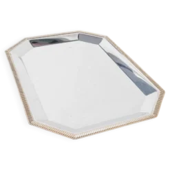 Plateau en acier inoxydable, design italien, années 1970, fabriqué en Italie