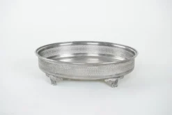 Plateau en argent, design italien, années 1970, fabriqué en Italie