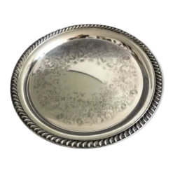 Plateau en argent WM. Rogers diamètre 26 cm comme neuf