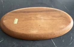 Plateau en Bois de teck Laur Jensen vintage 1960