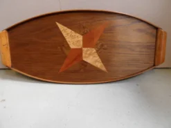 Plateau en bois vintage
