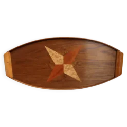 Plateau en bois vintage