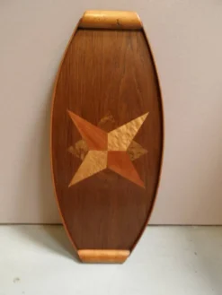 Plateau en bois vintage