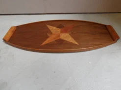 Plateau en bois vintage