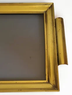 Plateau en laiton Hollywood Regency 1960's