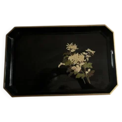 plateau en laque japonaise 1970/1980