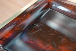 Plateau en Lucite et métal Christian Dior du milieu du siècle - Pièce de créateur des années 1970, France