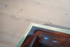 Plateau en Lucite et métal Christian Dior du milieu du siècle - Pièce de créateur des années 1970, France