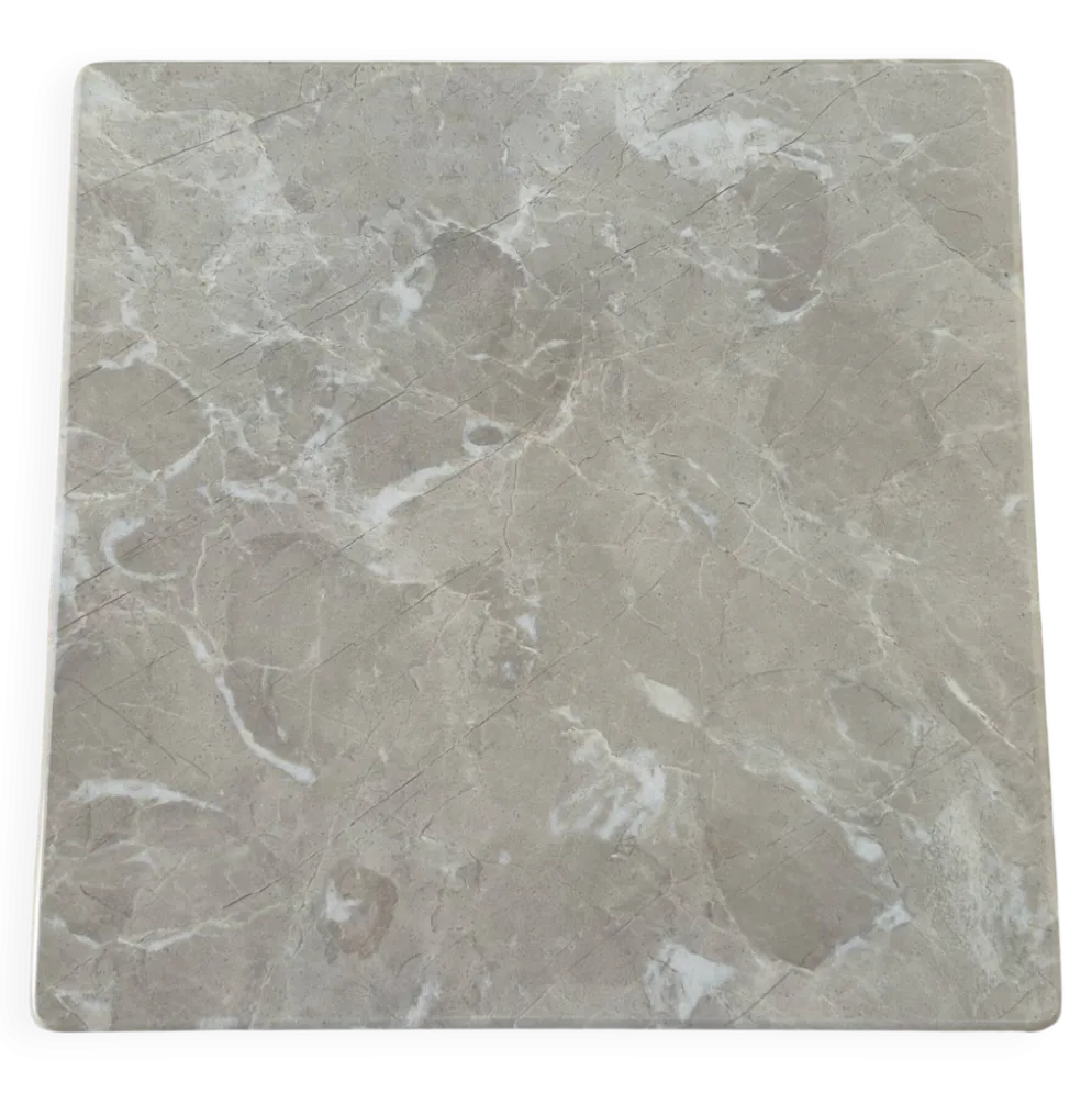 Plateau en marbre beige élégant – Chic et polyvalent