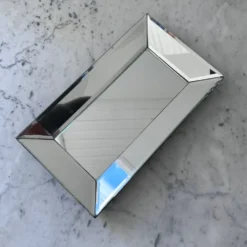 Plateau en miroir biseauté