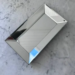 Plateau en miroir biseauté