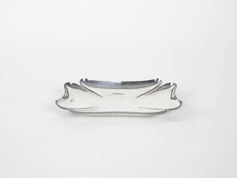 Plateau en métal, design italien, années 1970, fabriqué par Cassetti