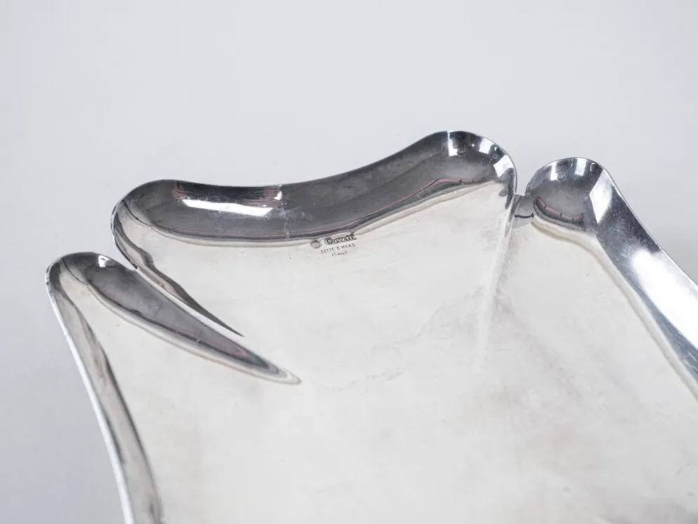 Plateau en métal, design italien, années 1970, fabriqué par Cassetti
