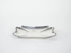 Plateau en métal, design italien, années 1970, fabriqué par Cassetti