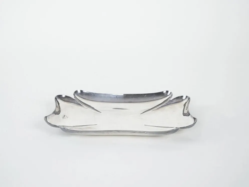 Plateau en métal, design italien, années 1970, fabriqué par Cassetti
