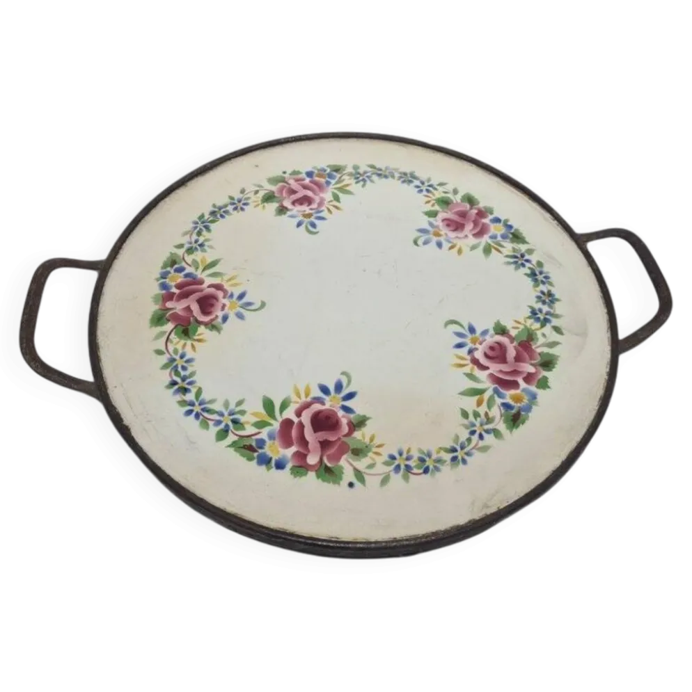 Plateau en porcelaine Art Nouveau, années 1890