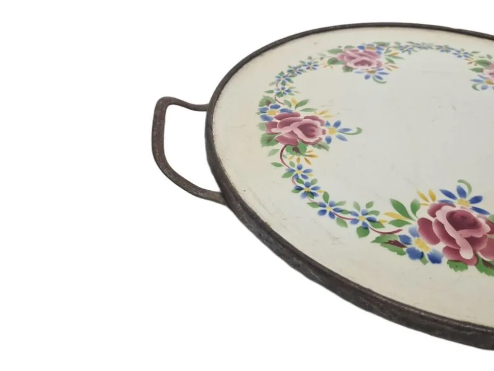 Plateau en porcelaine Art Nouveau, années 1890