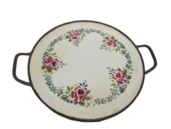 Plateau en porcelaine Art Nouveau, années 1890