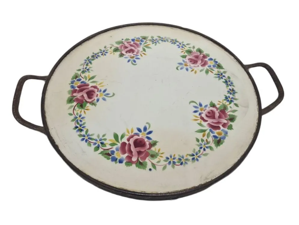 Plateau en porcelaine Art Nouveau, années 1890