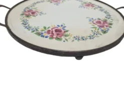 Plateau en porcelaine Art Nouveau, années 1890