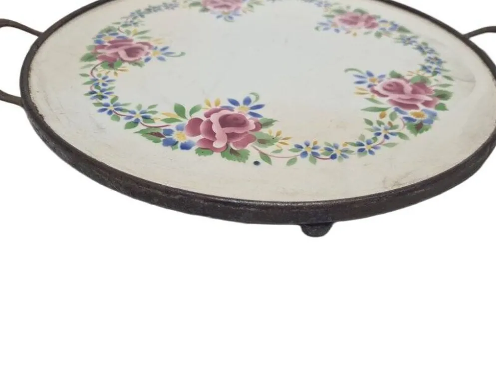 Plateau en porcelaine Art Nouveau, années 1890