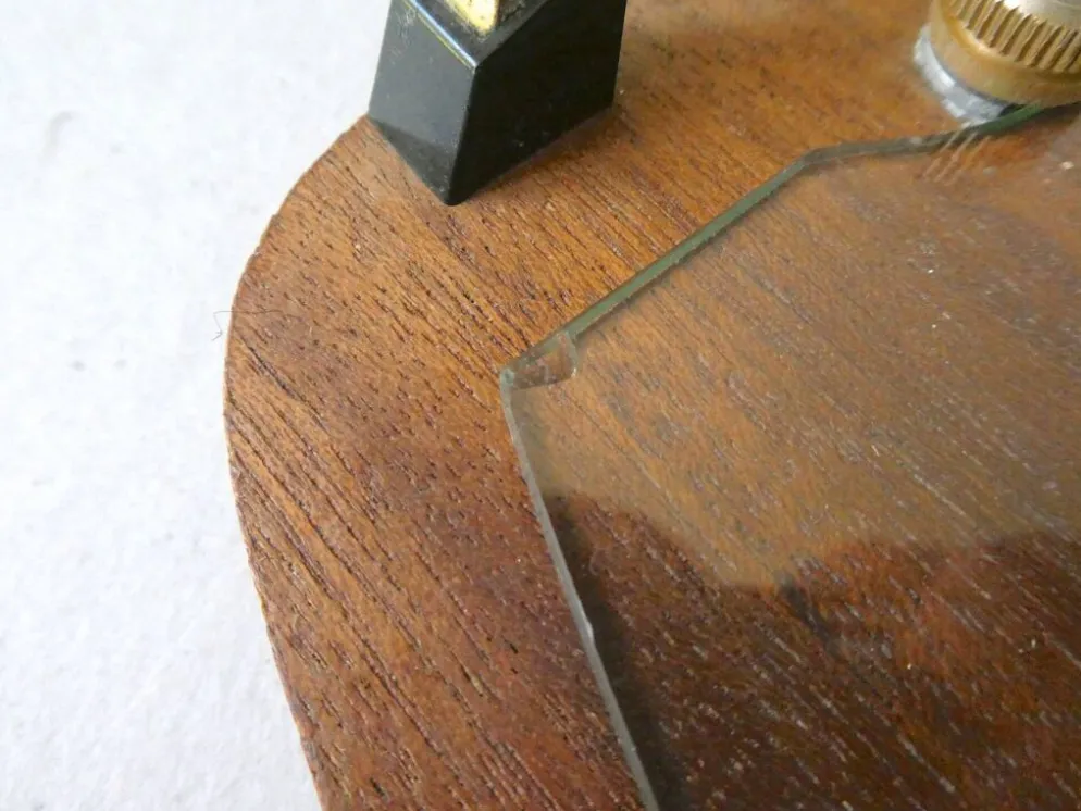 Plateau en teck et verre, scandinave, années 60
