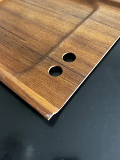 plateau en teck scandinave