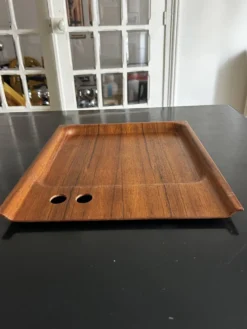 plateau en teck scandinave