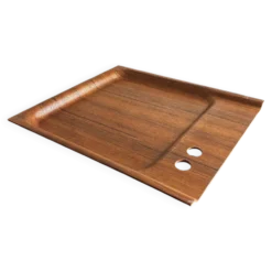 plateau en teck scandinave