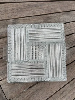 Plateau en verre apéritif