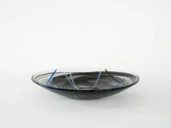 Plateau en verre Contrast, design suédois, années 1980, fabricant : Kosta Boda, Allemagne