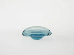 Plateau en verre, design danois, années 1960, fabricant : Holmegaard, designer : Pe