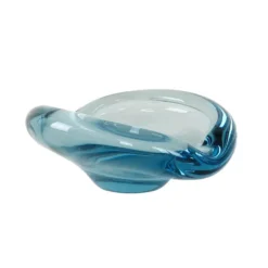 Plateau en verre, design danois, années 1960, fabricant : Holmegaard, designer : Pe