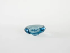Plateau en verre, design danois, années 1960, fabricant : Holmegaard, designer : Pe