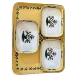 Plateau et 3 coupelles amovibles de la prestigieuse Maison Delvaux