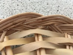 Plateau à fromage ou plat à gâteaux vintage en osier