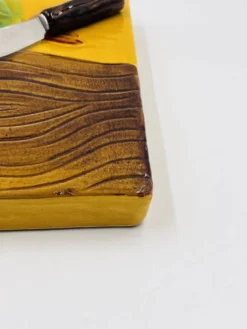 Plateau à fromages carré avec couteau Vallauris